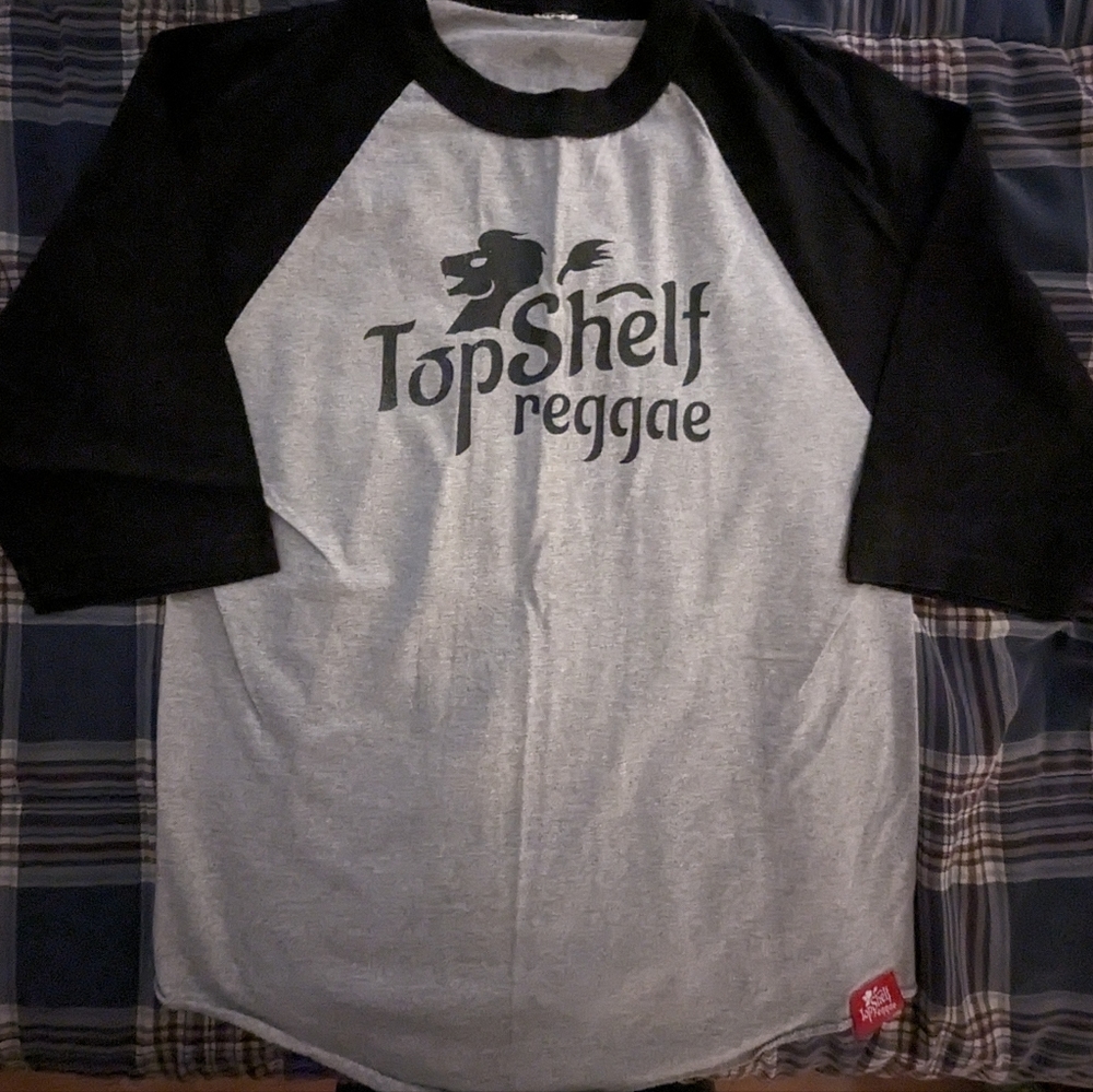 Top shelf‎ reggae baseball tee